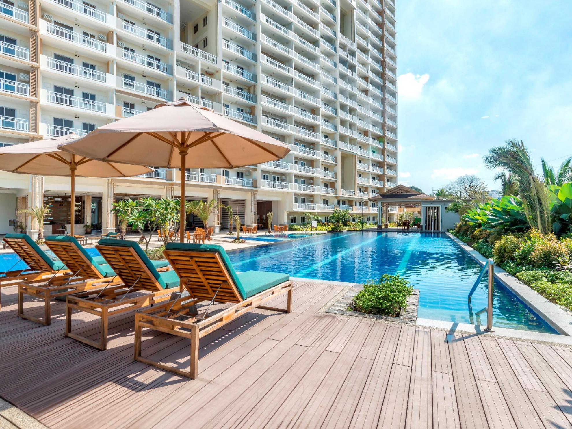 Actual photo of the lap pool of Viera Residences, DMCI Homes’ sold-out development in Scout Tuason Avenue, Brgy. Obrero, Quezon City which proved to be a hit among end-users and investors.