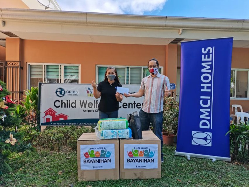 CRIBS Foundation Inc receiving donations from DMCI