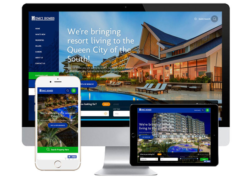 DMCI Homes new website